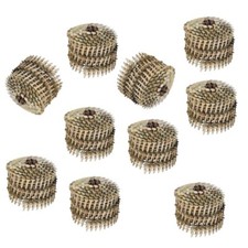3600 Pack Galvanized 7/8" Full Round Head Roof Nails 15 Degree Inclined Coil