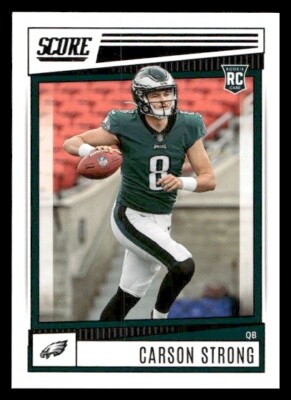 2022 Score #309 Carson Strong Rookie Philadelphia Eagles