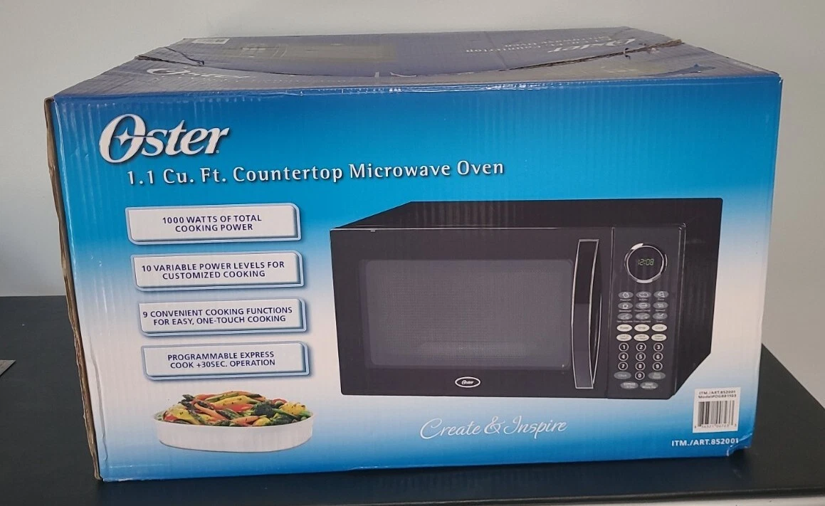 Oster on sale black microwave