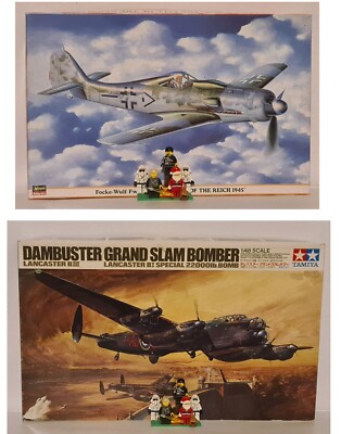 LUFTFAHRT: FOCKE-WULF FW190D-9 & DAMBUSTER GRAND SLAM BOMBER LANCASTER BIII KITS