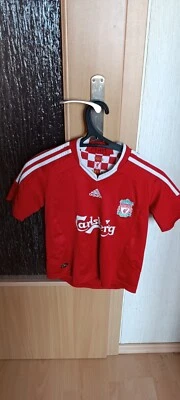 Maillot de football domicile Adidas Liverpool FC 2008/10 pour garçon XS 7-8 ans - Photo 1/4