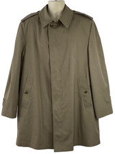 London Fog Rain Trench Coat Removable Zip Out Liner Tan Vtg USA Made Men's 44R