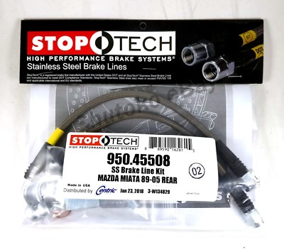 STOPTECH SS STAINLESS STEEL REAR BRAKE LINES FOR 06-16 LEXUS IS250 ISF IS350