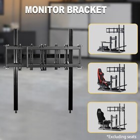 Marada Triple TV Monitor Mount Stand For Aluminum Alloy Racing Simulator Cockpit