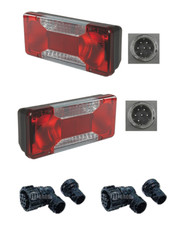 COPPIA FANALI POSTERIORI IVECO DAILY TERZA SERIE DAL 2006 + COPPIA CONNETTORI