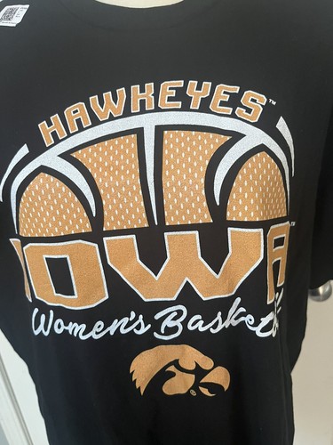Iowa Hawkeyes Women's Basketball T-Shirt Unisex Large - Picture 2 of 4