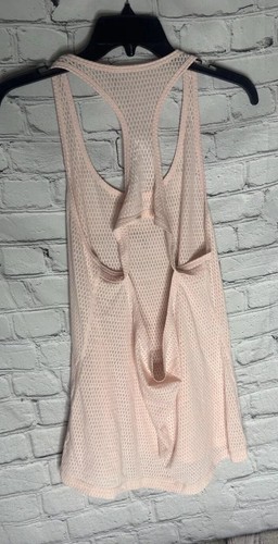 Lorna Jane Uniquely Tank Top Womens Open Racerback Mesh Pale Pink Size XL? - Picture 3 of 9