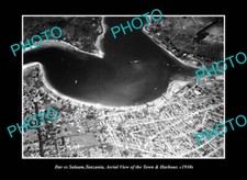 OLD LARGE HISTORIC PHOTO DAR ES SALAAM TANZANIA, AERIAL VIEW OF THE TOWN c1930 1