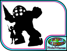 Bio Shock Big Papa A Vinyle Autocollant Mural Affiche Chambre Voiture Vélo PC