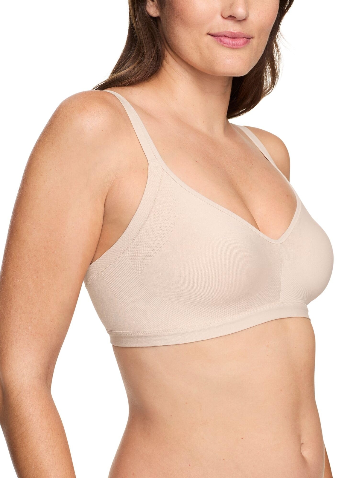 Warner Womens Wireless Lightly Lined Comfort Bra 3X Butterscotch