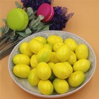 40 Stk Künstliche Früchte Schaum Gelb Zitrone Hochzeit Zuhause Deko Kunst 3.5cm