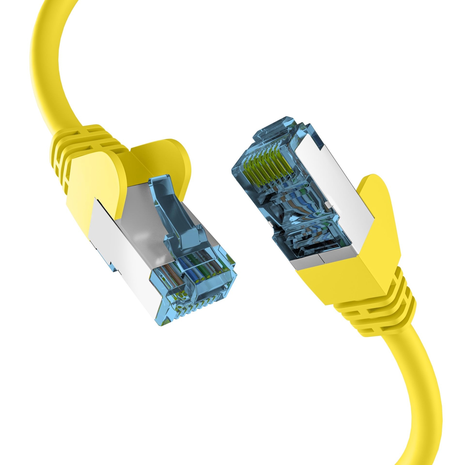 EFB-Elektronik RJ45 Patch Cable with CAT7 Raw Cable Yellow 7.5 m yellow 7,5 m