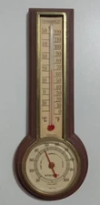 Vintage Springfield Wall Hydrometer Plastic Relative Humidity, Made In USA!