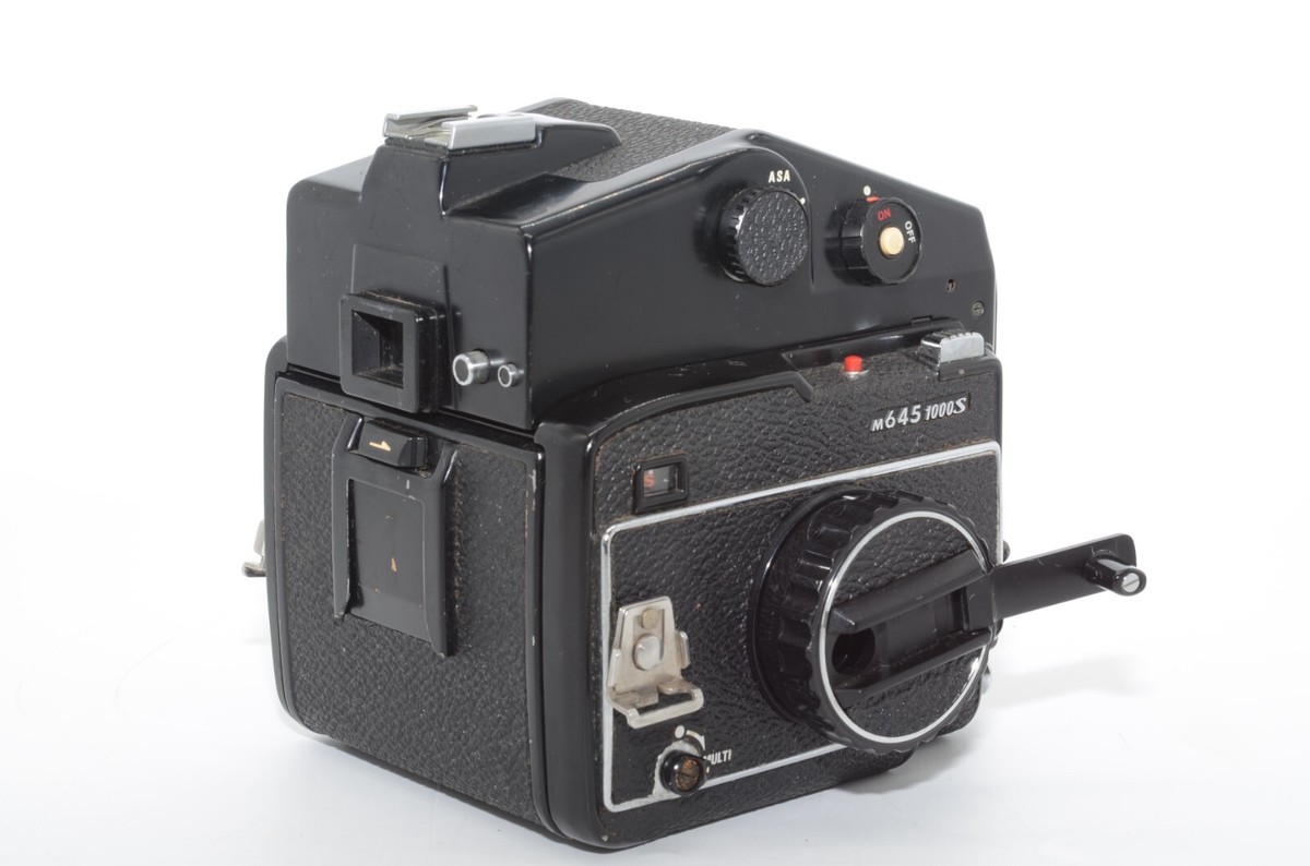 【美品】Mamiya M645 1000s + 55mm F2.8 Mamiya m645 1000s 645 Camera w/ Eye Level & 80mm f2.8 Lens [EXC]