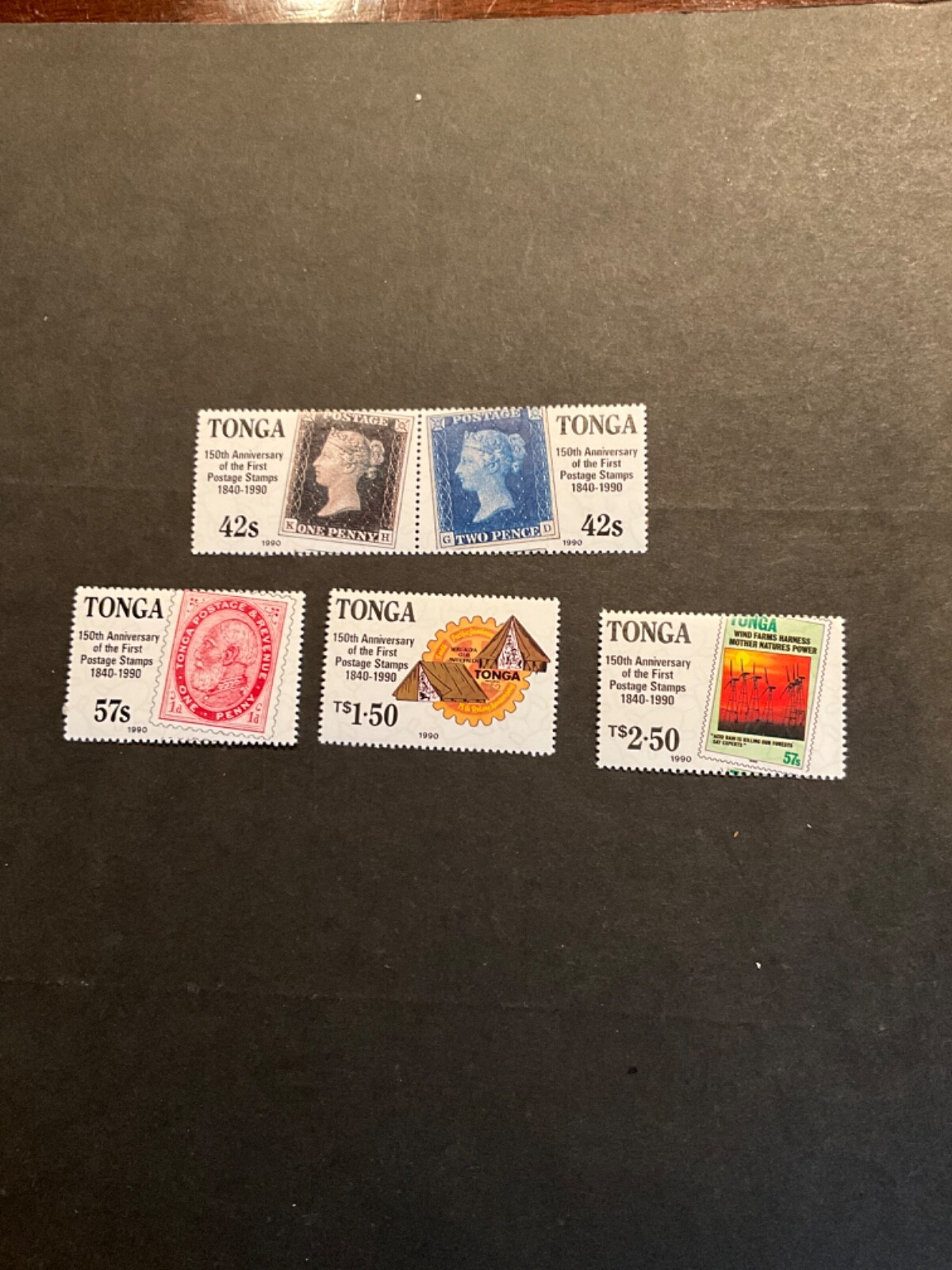 Stamps Tonga Scott #739-43 never hinged