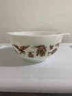Vintage Pyrex Early Cinderella 441 white and brown mixing bowl