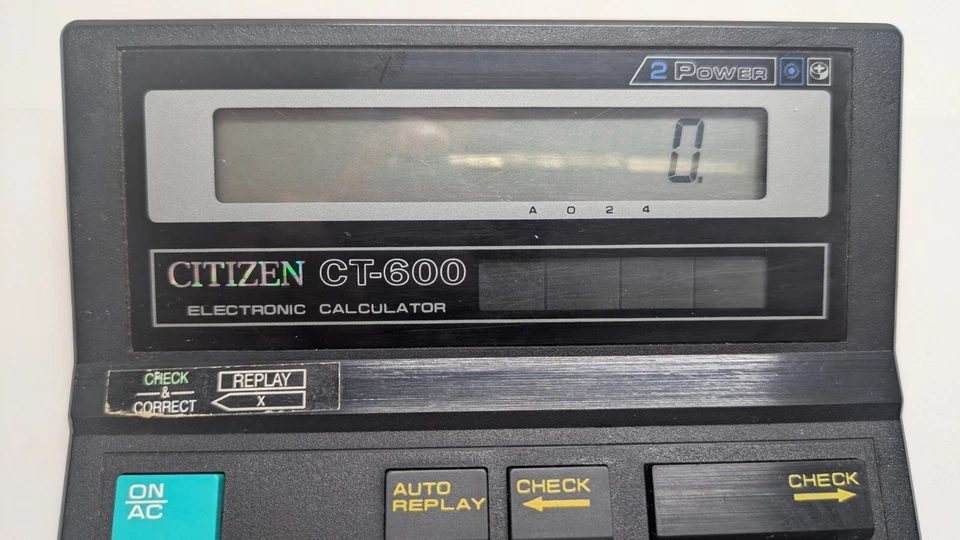 Citizen SDC 8001 Electronic Calculator Solar Panel Vintage 1979 Japan - Image 3 of 4