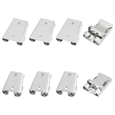 8Pcs 2 Sizes Iron Bolo Tie Slider Clasp Bolo Tie Tips Bolo Tie Buckle Accesso...