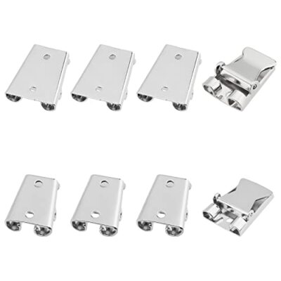 8Pcs 2 Sizes Iron Bolo Tie Slider Clasp Bolo Tie Tips Bolo Tie Buckle Accesso...