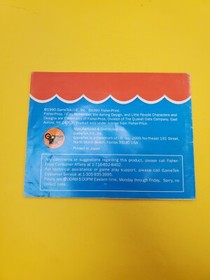 Fisher Price Perfect Fit NES Nintendo Instruction Manual Only