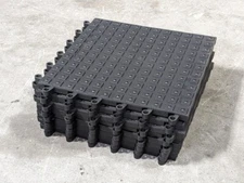 Set of 8 Wearwell Ergodeck Interlocking Anti-Fatigue Mat 18" x 18" Tiles