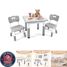 Multi-Purpose Toddler Table & Chair Set - Gra...