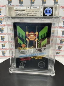 Donkey Kong 3 Arcade Classics Nintendo NES CIB Hangtab VGA WATA CGC Black Box DK