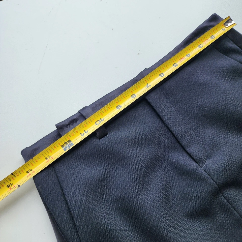 Falda Ralph Lauren Para Mujer 100% Lana Larga Lápiz Abertura Trasera Negra Talla 0 Foto 4 de 4