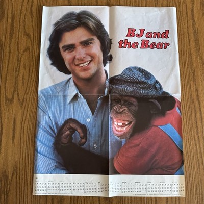 Vtg Weekly Reader BJ and the Bear 1981 One-sheet Calendar Poster 18  X 24 