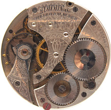 1907 WALTHAM POCKET WATCH MOVEMENT 15764416 GRADE 610 16s 7j DR3