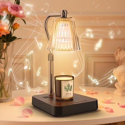 Dimmable Candle Warmer Lamp with Timer, 2-in-1 Adjustable Candle Lamp Warmer ...