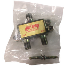 Just Drop JD-2DC 2-Way Coax Cable Splitter 5-1000MHz CATV Satellite Broadband
