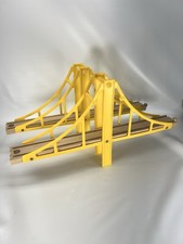 THOMAS  FRIENDS, BRIO Sydney Bridge Set Yellow Single Span Wood Train Track