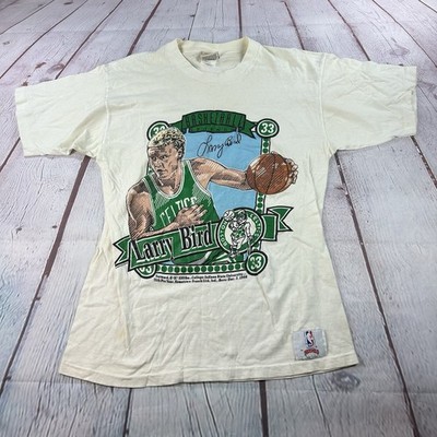 Nutmeg Larry Bird vintage t-shirt Boston Celtics 1989 single stitch NBA Large