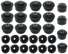 1968-1972 GM Convertible Subframe Body Mount Bushing Rubber Kit, Bushings ONLY