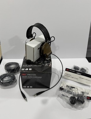 3M Peltor ComTac VI NIB Headset MT20H682FB-47N CY 2 Gel Cup Pairs Helmet Mounts