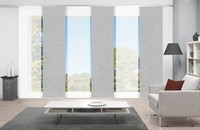 Vision S 6Er-Set Schiebegardinen Pive, Halbtransparent, HöHe 260 Cm, Silber
