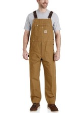 Carhartt Duck Bib Overall Carhartt Brown 102776-211 38x30 NWT NEW