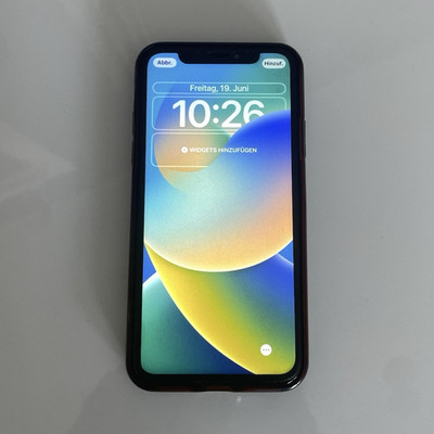Apple iPhone X 64 GB Grau iOS Smartphone Slate Stil, Rückseite ''iPhone''