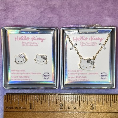 DISNEY Jewelry HELLO KITTY - Orecchini - white/argentato