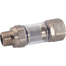 NorthStar Inline Water Filter, 1/2in. NPT-M x 3/4in. GH-F, Brass