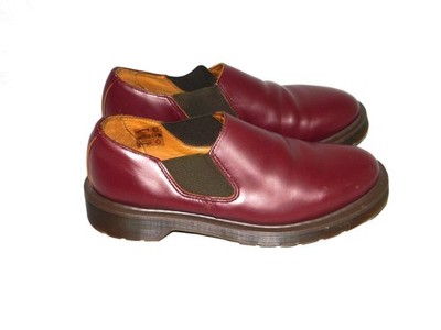 Dr Martens Size 6 37 Louis Oxblood Red Low Gore Slip On Shoes Smooth Leather