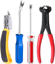 Upholstery Staple Remover Tack Puller Nail Remover Tool Set Nail Puller Plier, S