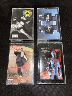 Hip Hop Pop R&B Cassette Tape Lot Eazy E Michael Jackson Boyz 2 Men