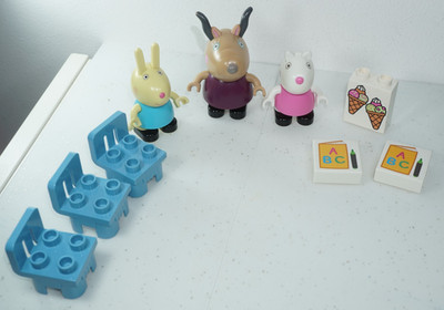 Peppa Pig Madame Gazelle Mega Bloks Duplo Big Bloxx Style bewegliche Spielfiguren