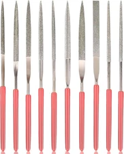 KALIONE 10Pcs Diamond Needle File Set, Model Files Mini Metal Diamond... 