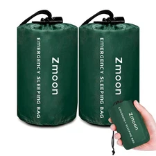 Zmoon Emergency Sleeping Bag Survival Bag, Portable Waterproof Thermal Bivy S...