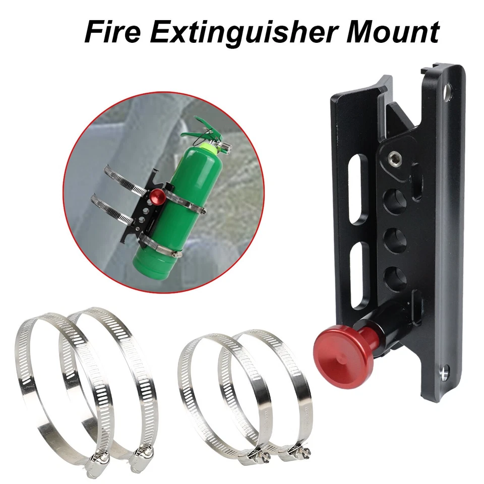 Quick Release Roll Bar Fire Extinguisher Mount Holder For Jeep TJ JK JL JKU Ford Foto 2 de 4