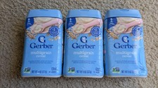 Gerber Multigrain Cereal 2nd Food 8 Oz Lot Of 3 . Exp 1/27