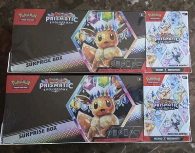 #ad #ad LOT OF 2 Pokemon Prismatic Evolutions Surprise Box amp; Booster Bundle Sams Club $179.99